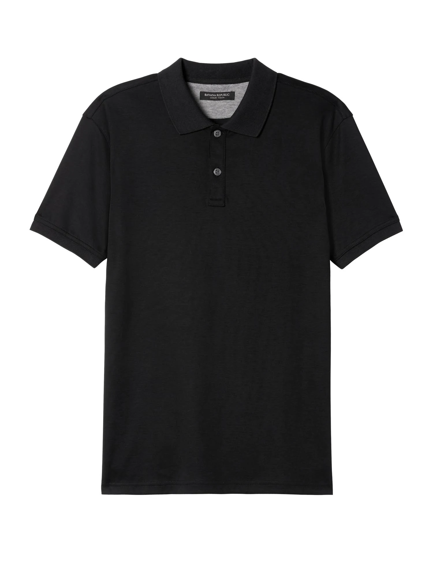 Banana Republic Men's Slim Luxury-Touch Polo Shirt Black Size Xs