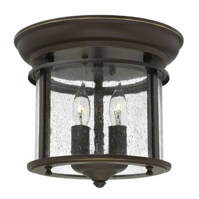 Mcmichael 2 - Light 9.5x22 Flush Mount Birch Lane Finish: Olde Bronze