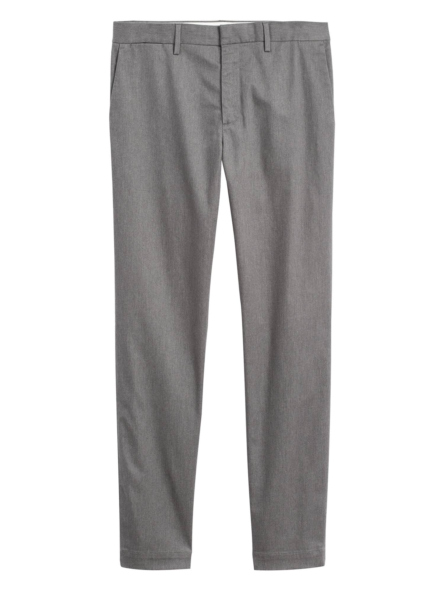 Banana Republic Men's Mason Athletic Tapered Rapid Movement Chino Pant Marble Gray Big and Tall Size 38W 36L