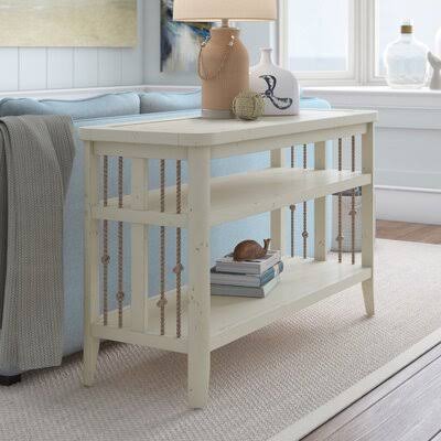 Alexzander 50x22 Console Table Birch LANE? Color: White