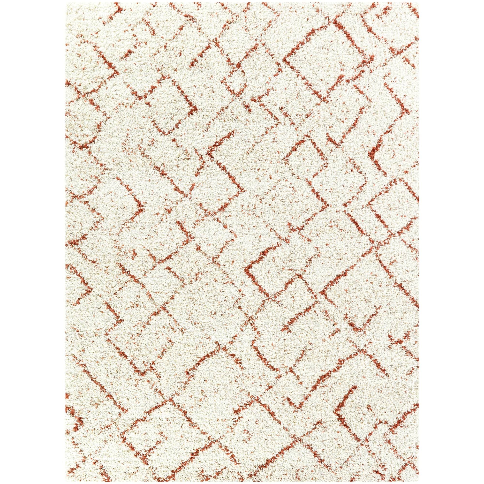 Albini Tribal Shag Area Rug - Navy Blue - 5&3x22 x 7&