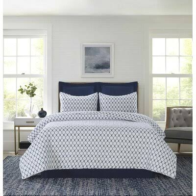 Birch Lane Adaline Reversible Quilt Set Size: King Quilt + 2 Shams