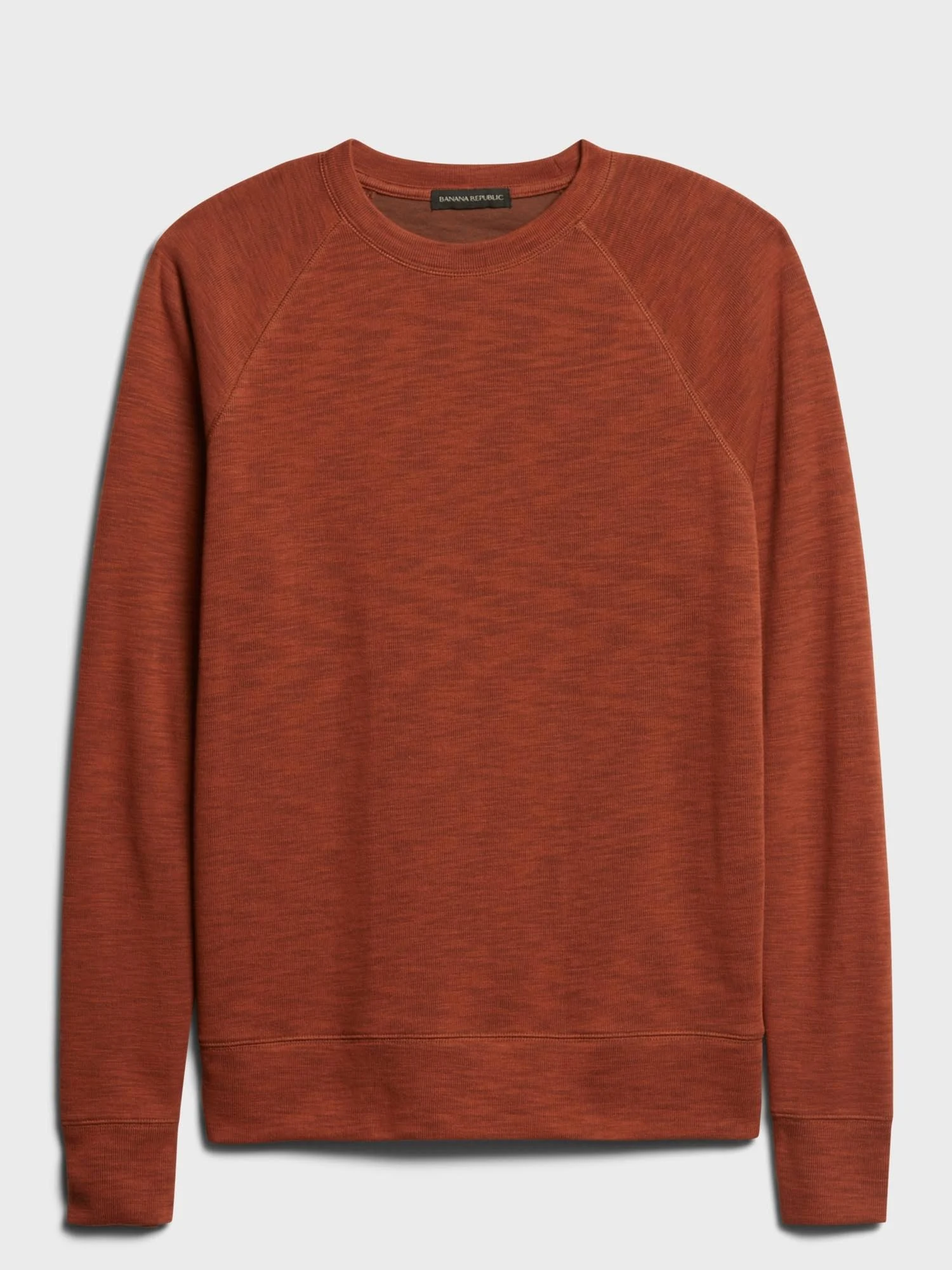 Banana Republic Men's Double-Knit Crew-Neck Sweatshirt Molten Copper Size XL