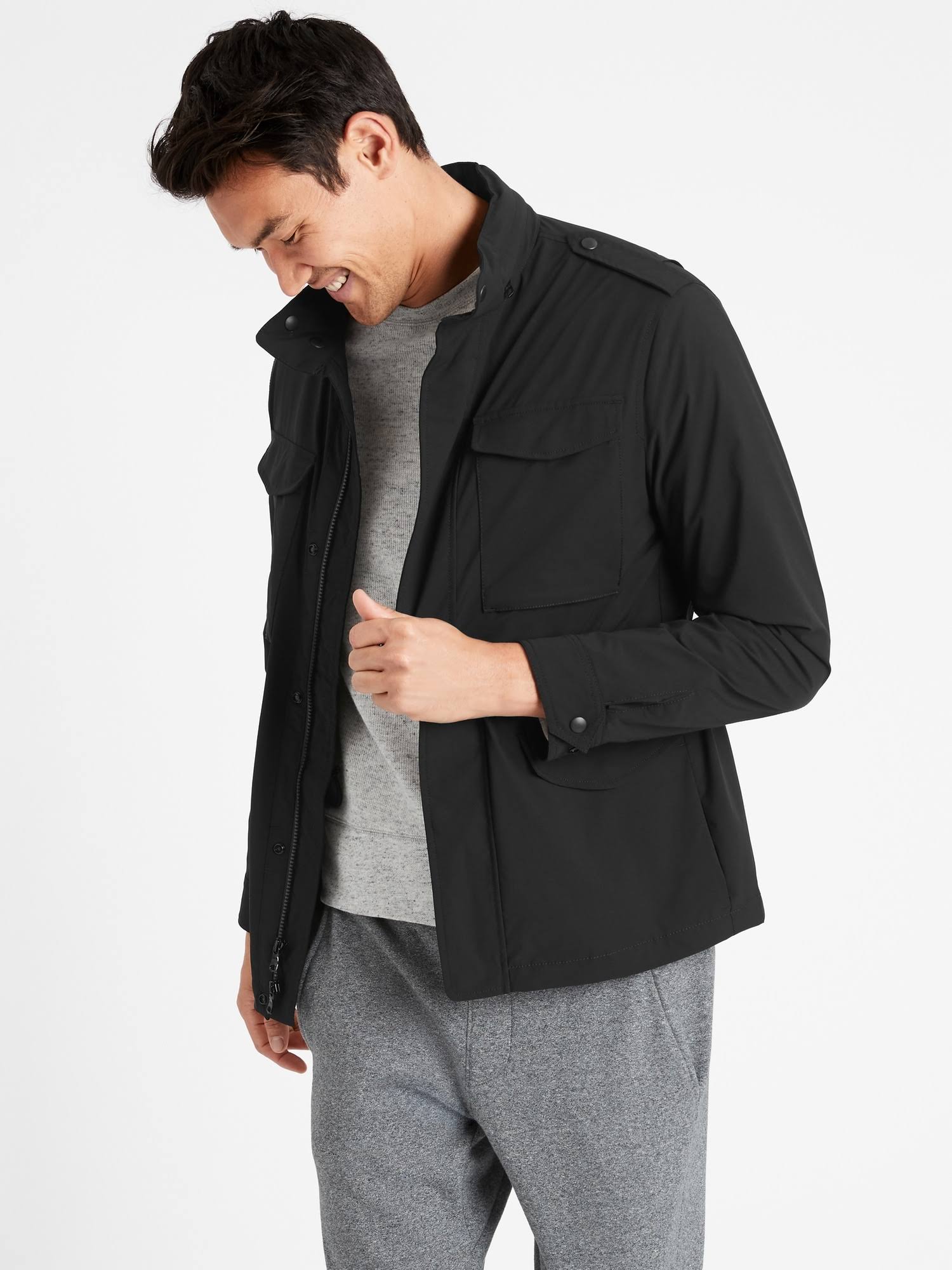 Banana Republic Men's Motion Tech Field Jacket Black Size L