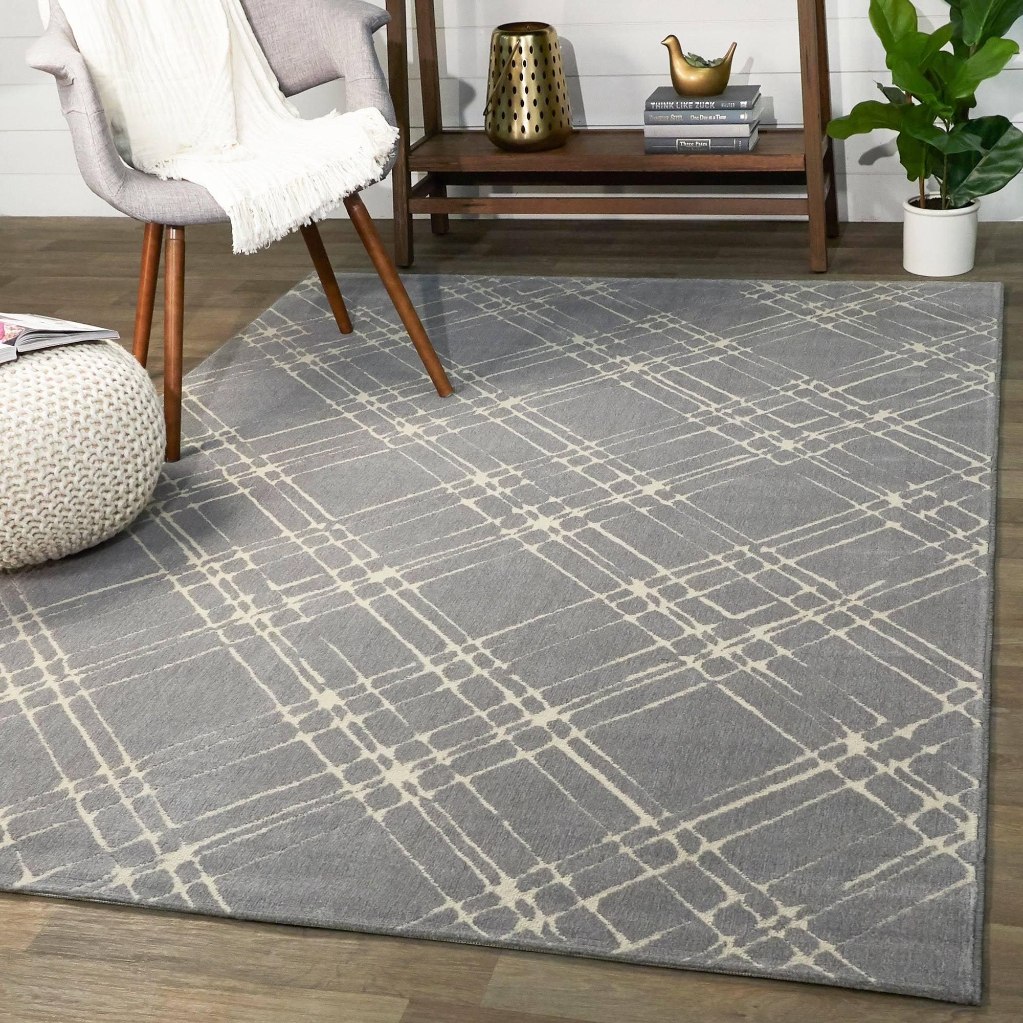 BALTA Spencer Grey 5 ft. x 7 ft. Transitional Area Rug