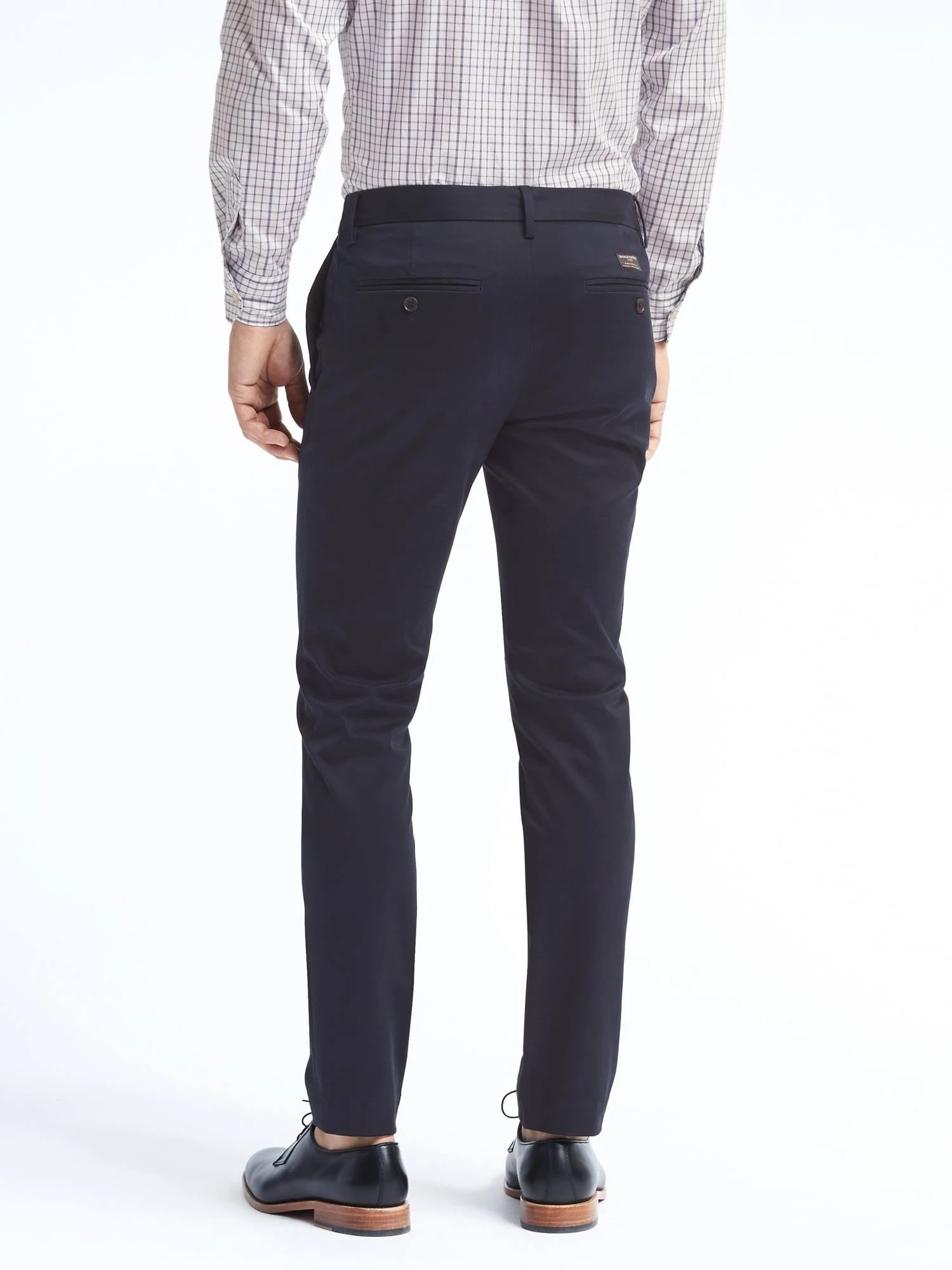 Banana Republic Men's Fulton Skinny Rapid Movement Chino Pant Navy Blue Size 35W 34L