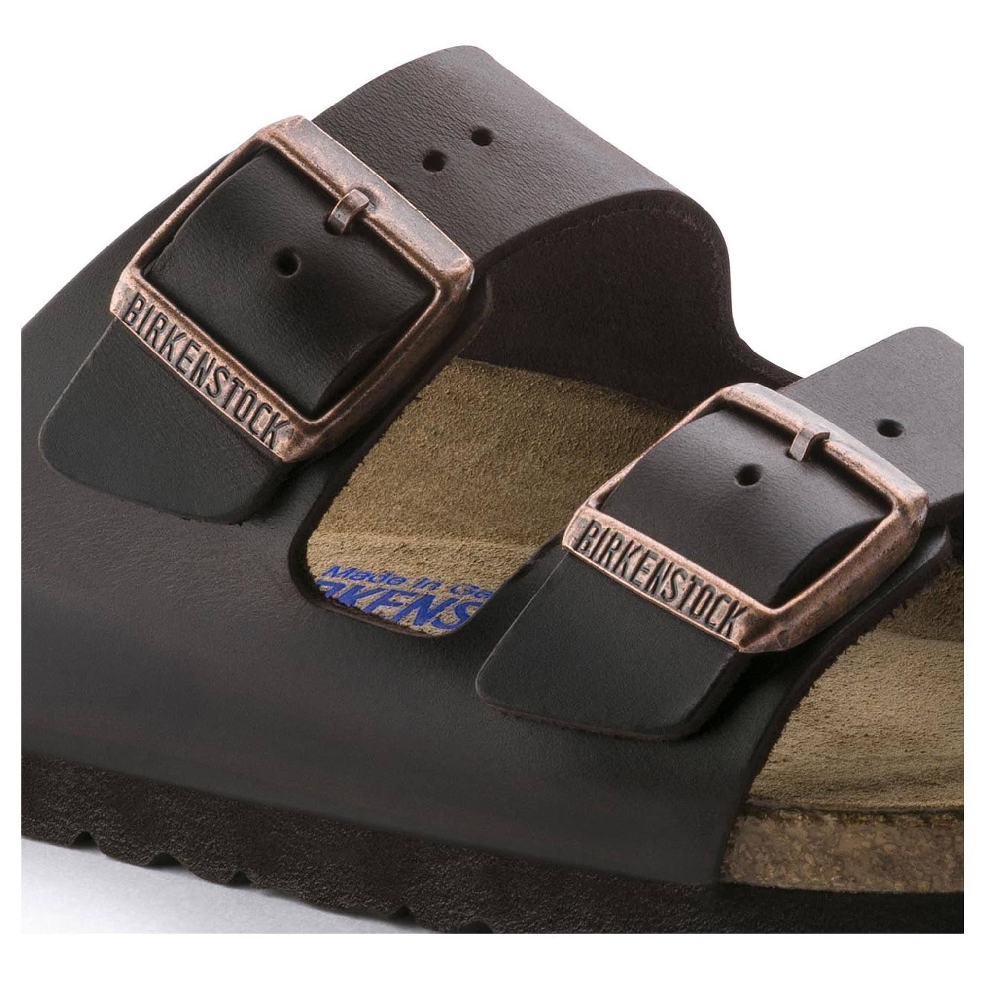 Birkenstock Arizona Soft Footbed - Leather Brown Amalfi / 38 / Narrow