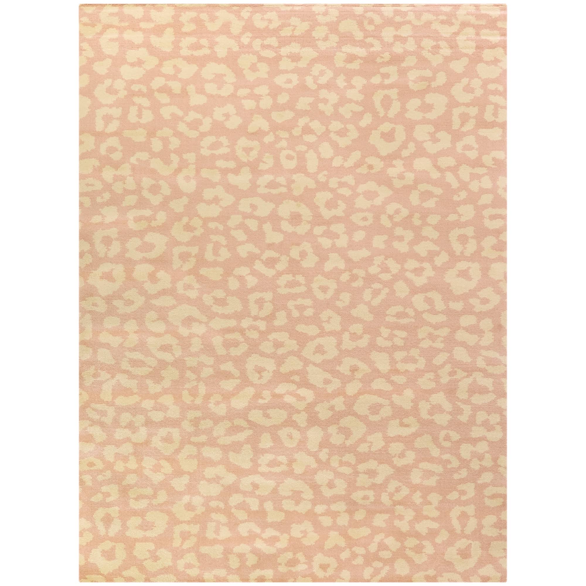 Josephina Leopard Print Area Rug - 2&7x22 x 7& Runner - Navy