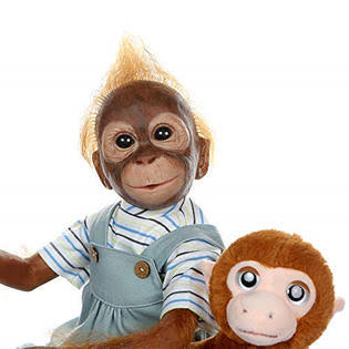 Pinky Reborn Pinky New 21inch 52cm Handmade Detailed Paint Reborn Baby Monkey Newborn Doll