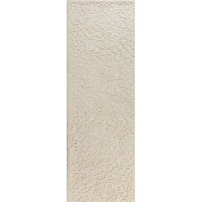 Birch Lane Heritage Naomi Floral Handmade Tufted Wool Ivory Area Rug