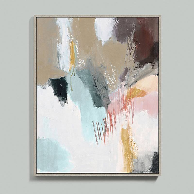 First Blush Framed Canvas 40x22 x 32x22 - Ballard Designs
