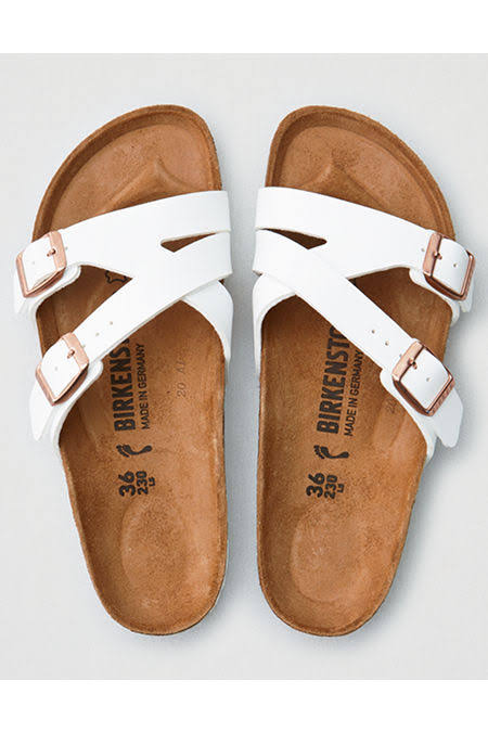 Birkenstock Yao Birko-Flor Sandal, White / 40