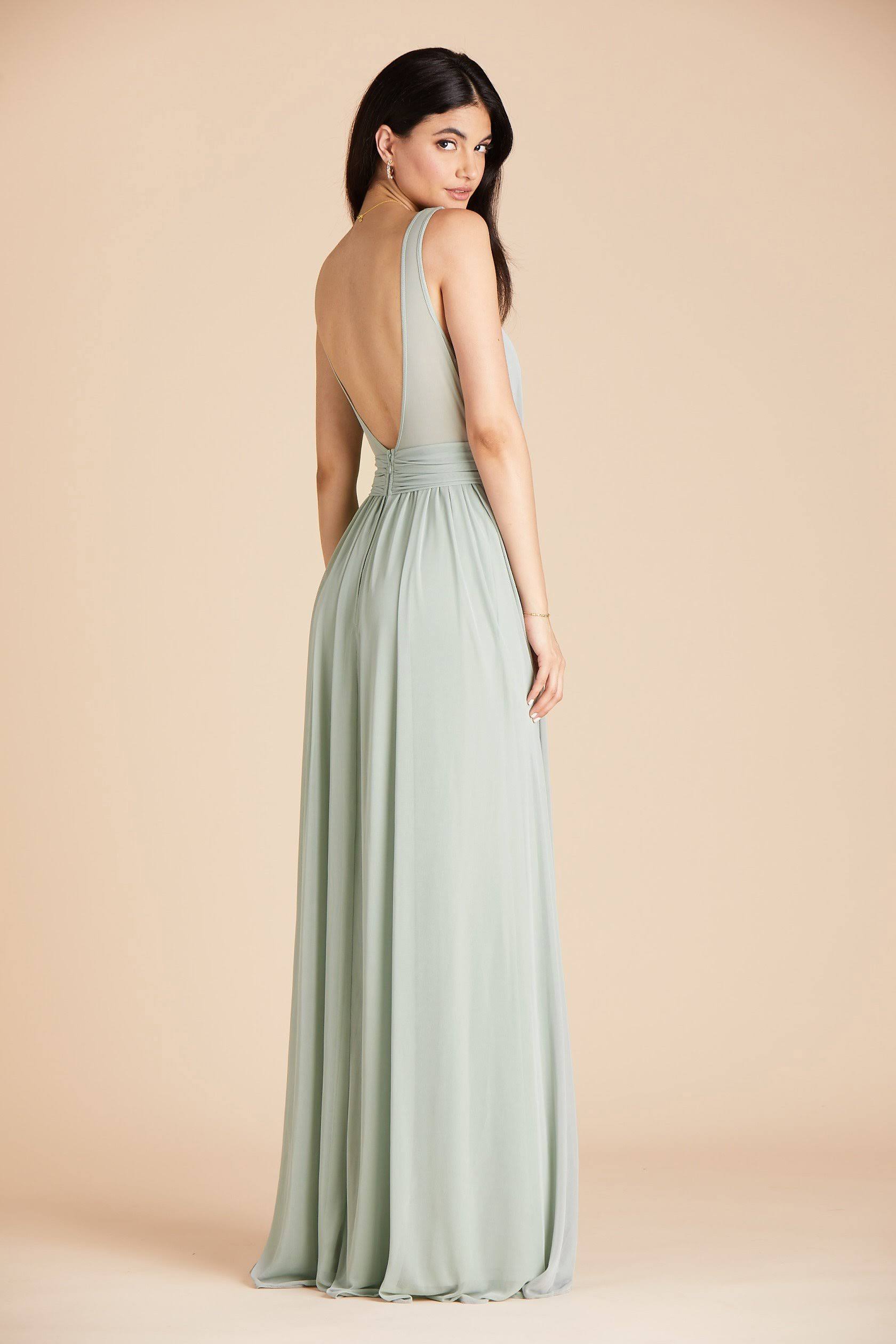 Birdy Grey Jan Bridesmaid Dress in Sage XXL / Sage