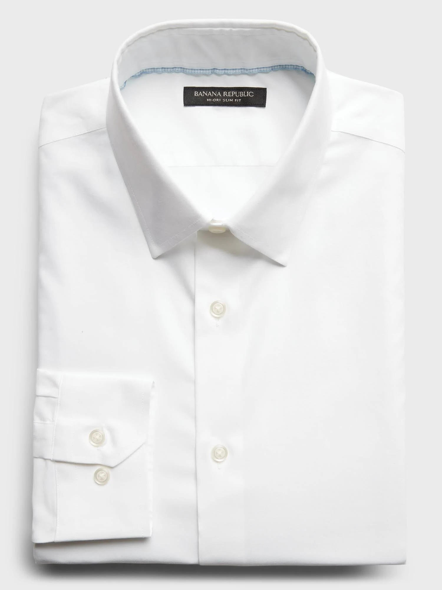Banana Republic Men's Slim-Fit Hi-Dri Dress Shirt White Tall Size XXL