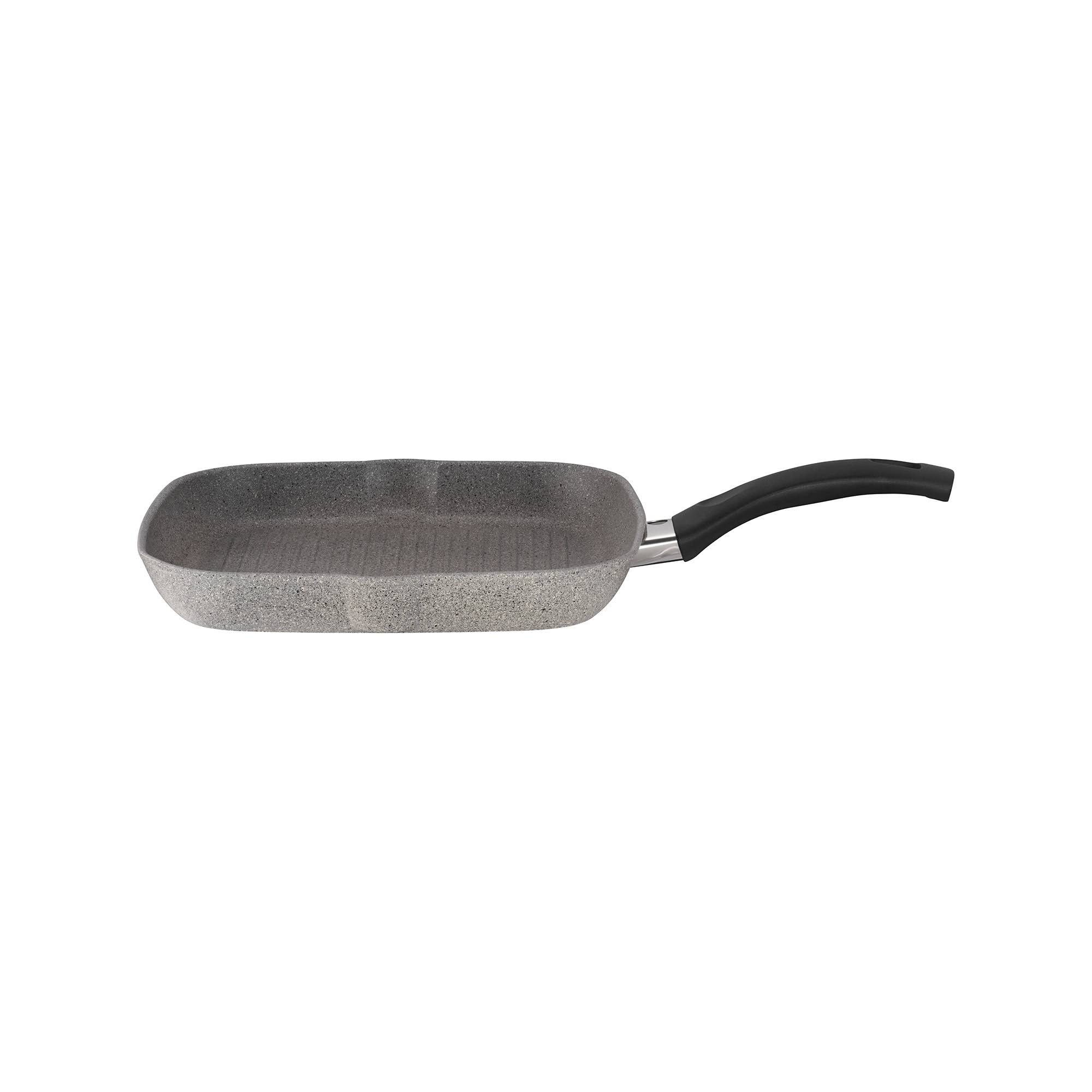 Ballarini Parma Forged Aluminum Nonstick Grill Pan, Gray/Black, 11x22