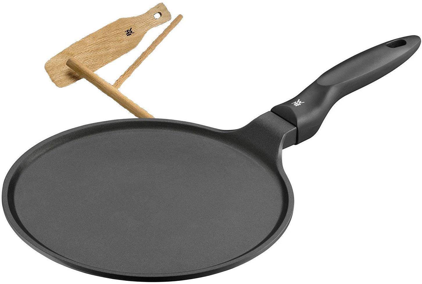 WMF Cr瘼e Pan Coated with Devil Stainless Steel Handle, Black, 27 cm