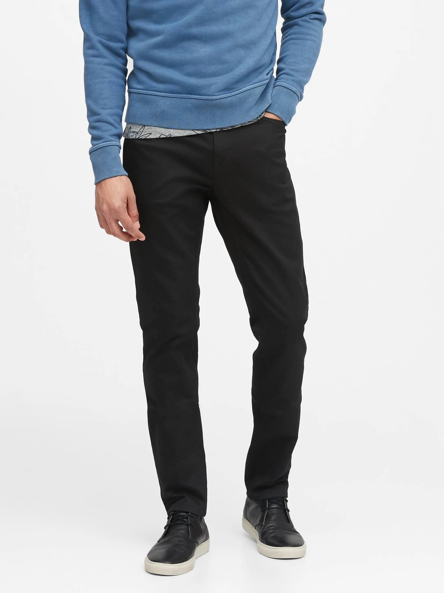 Banana Republic Men's Slim Traveler Pant Stay Black Size 36W 30L