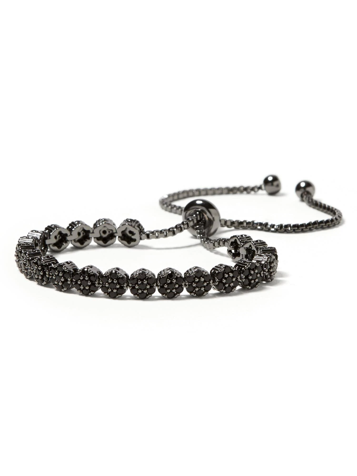 Banana Republic Women's Sparkle Circle Bracelet Hematite One Size