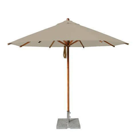 Bambrella Levante Round Bamboo Outdoor Umbrella