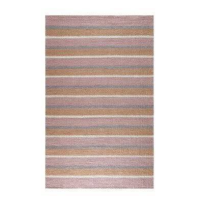 Dycus Striped Handmade Flatweave Jute Orange/Pink/Gray Area Rug Birch LANE? Rug Size: Rectangle 8' x 10'