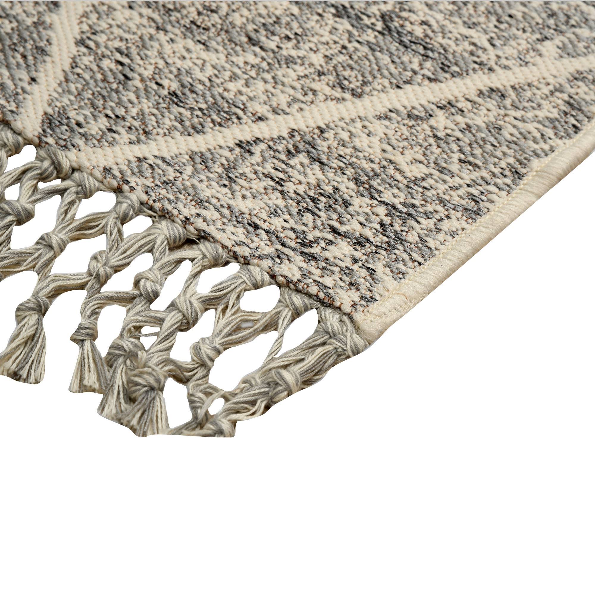 7& x 10& Desert Hatch Outdoor Rug Gray - Opalhouse