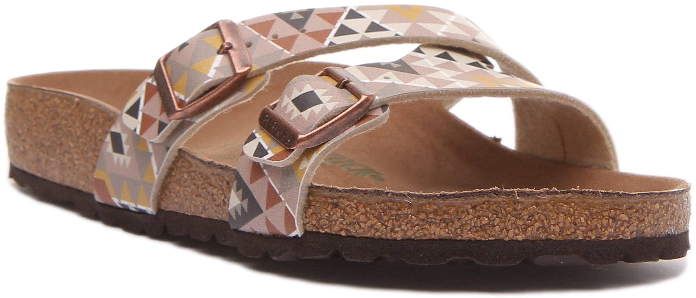 Birkenstock Women's Yao Balance Birko-Flor Sandals Ethno Mocha 3.5