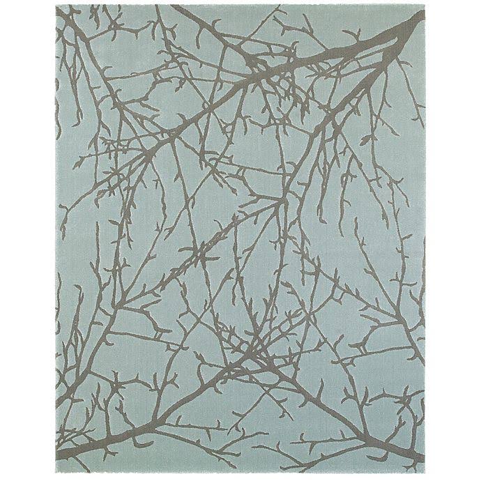 Forest 5&3 x 7& Area Rug in Blue