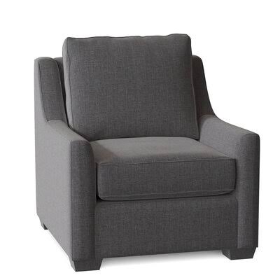 Birch Lane Godwin 33x22 Wide Armchair Body Fabric: Sunbrella Cast Slate