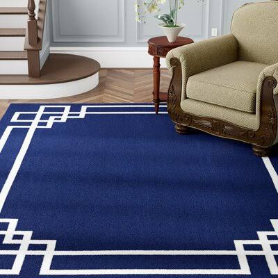 Anders Navy Blue Indoor / Outdoor Area Rug Birch Lane Rug Size: Rectangle 5&3x22 x 7&