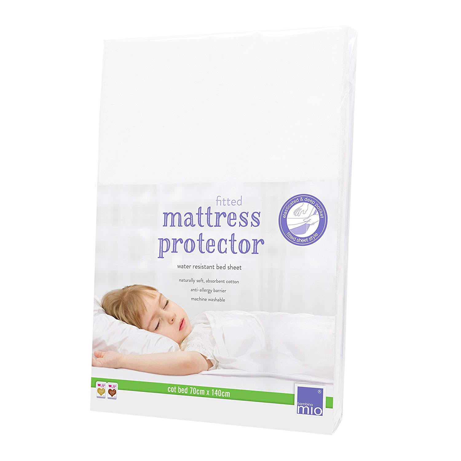 Bambino Mio Fitted Mattress Protector - Cot Bed