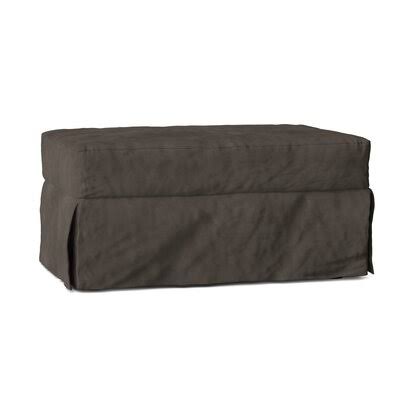 Birch Lane Fairchild 44x22 Rectangle Standard Ottoman Body Fabric: Tina Charcoal