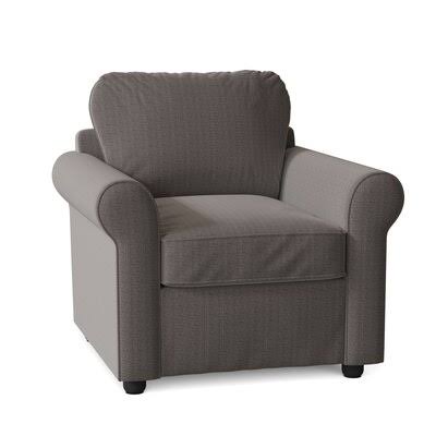 Wolsingham Manning Armchair Birch Lane Body Fabric: Zula Charcoal