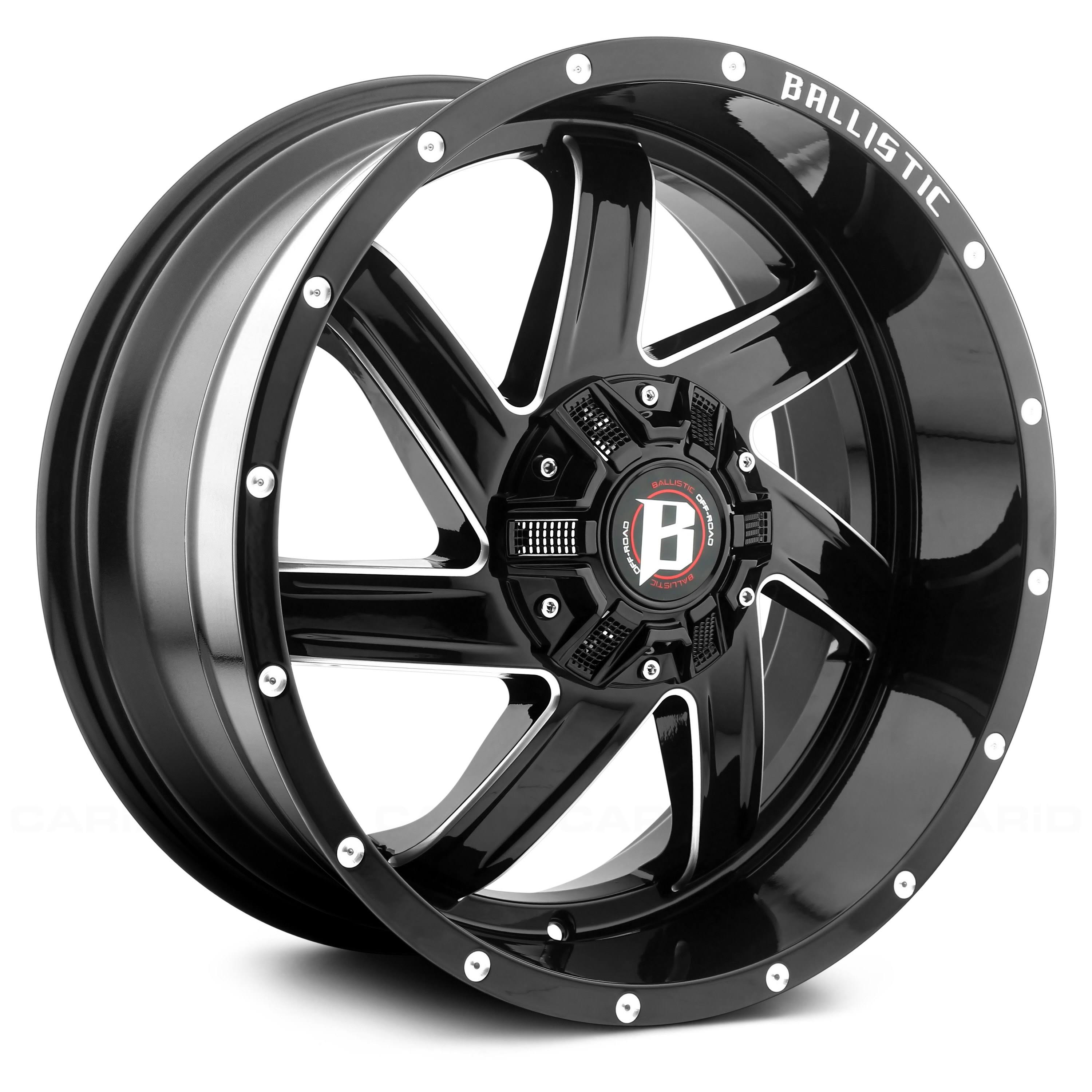 Ballistic 961212069-44GBX - 961 Guillotine 20x22 Gloss Black with Milled Windows
