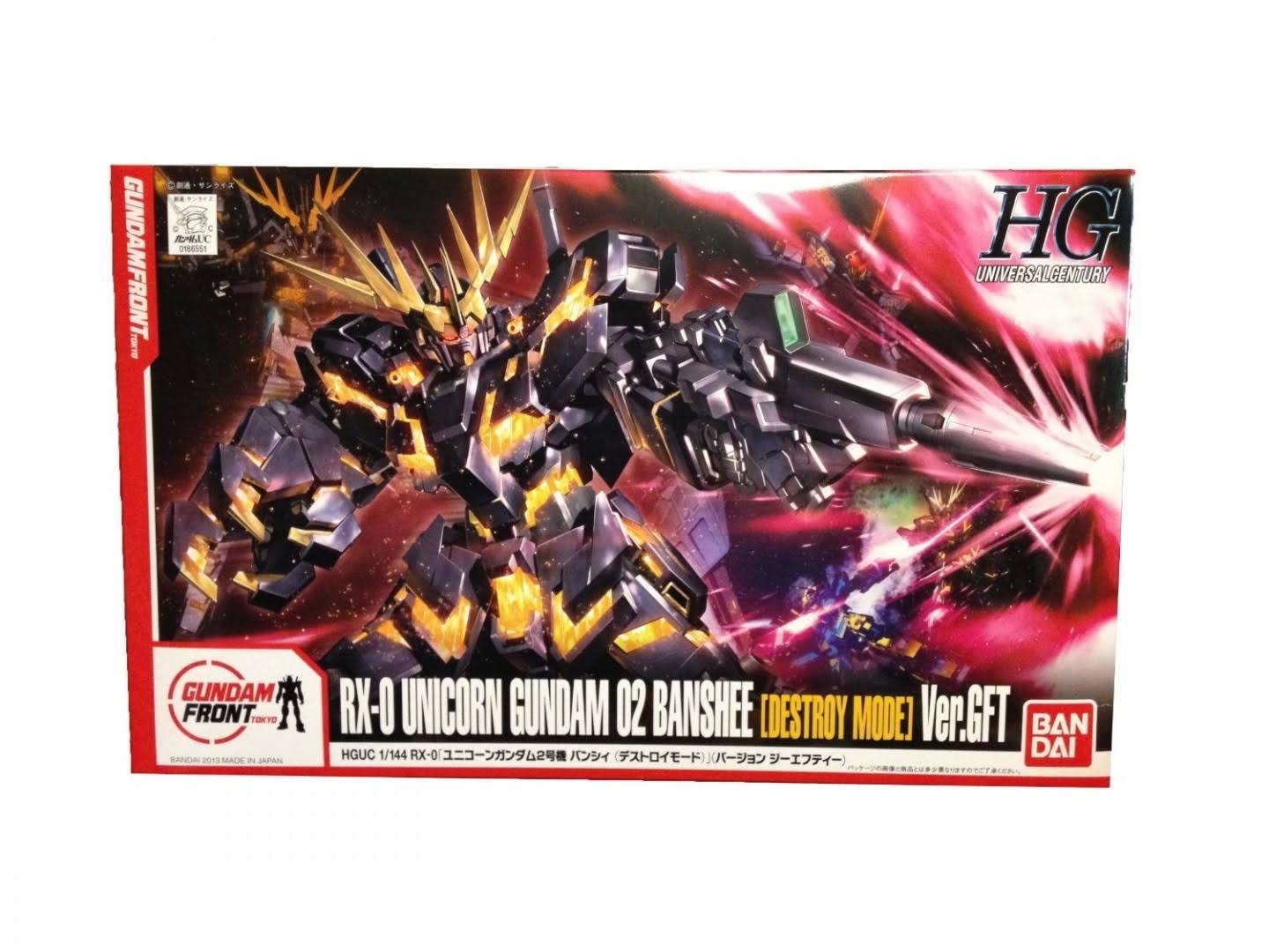 Gundam Front Limited HGUC 1/144 Model Kit Unicorn Gundam #2 Banshee Destroy Mode