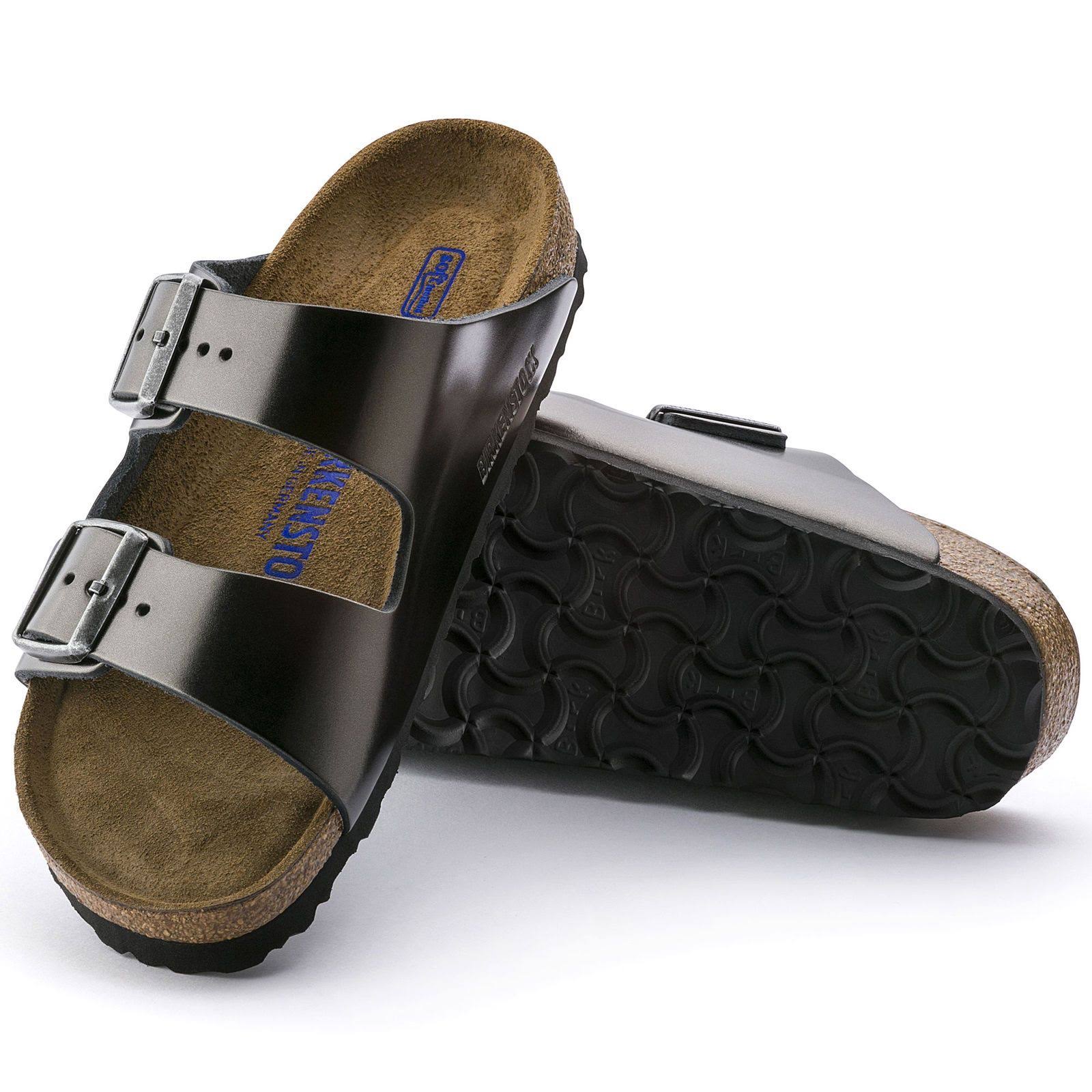 Birkenstock Arizona Soft Footbed Leather, Metallic Copper