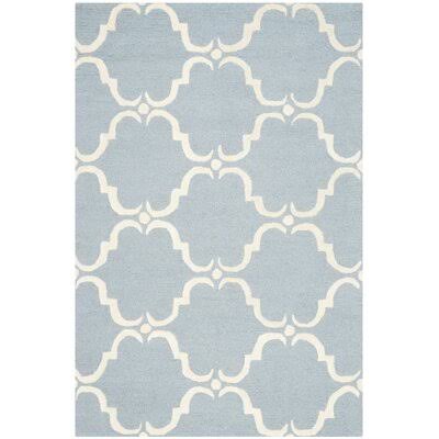 Mifley Geometric Handmade Tufted Wool Blue/Ivory Area Rug Birch Lane Rug Size: Rectangle 3' x 5'