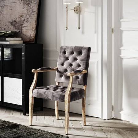 Sudie Upholstered Dining Chair Upholstery Color: Charcoal