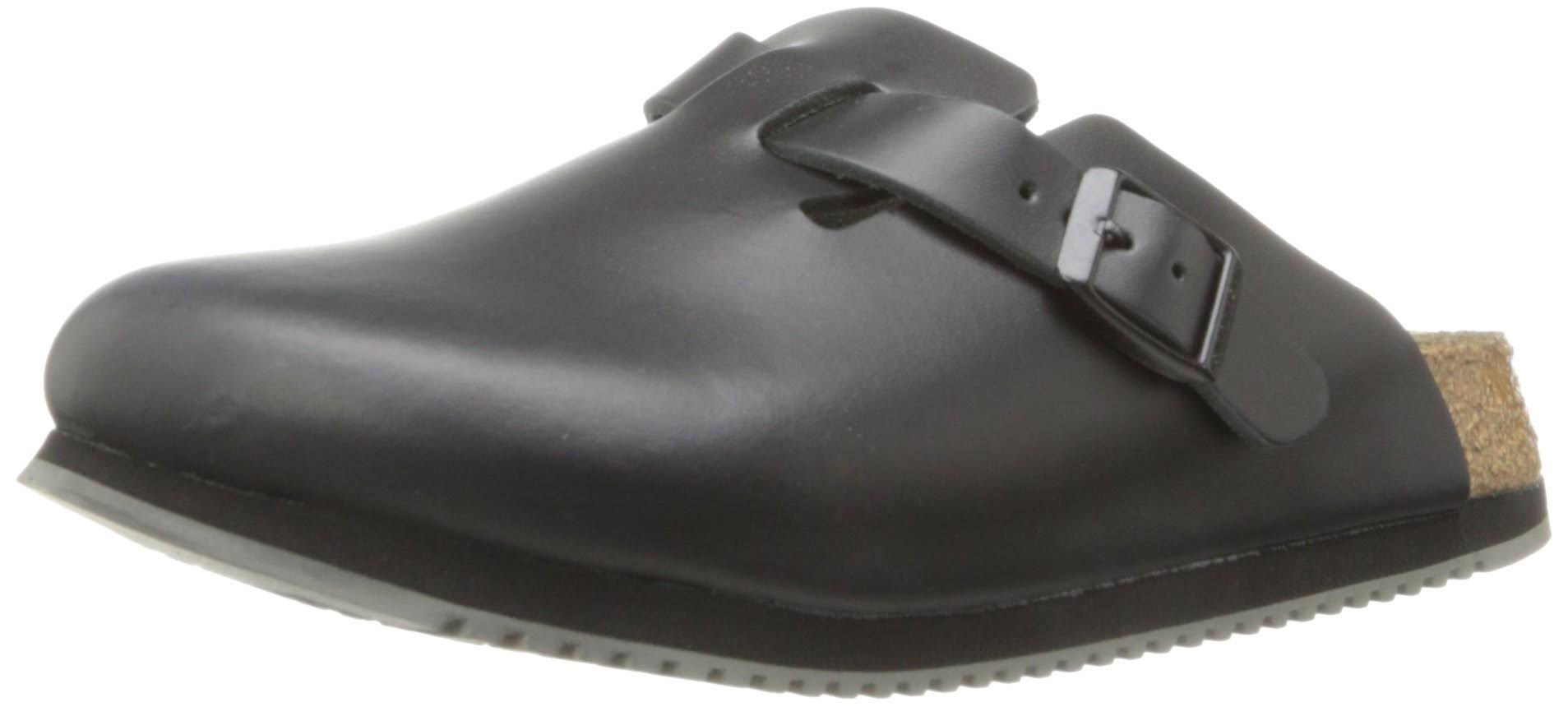 Birkenstock Unisex Boston Super Grip Black Clog - 38 Reg