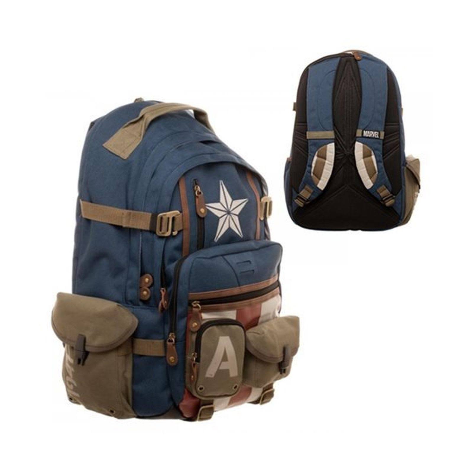 Marvel Captain America Built with Herringbone Backpack