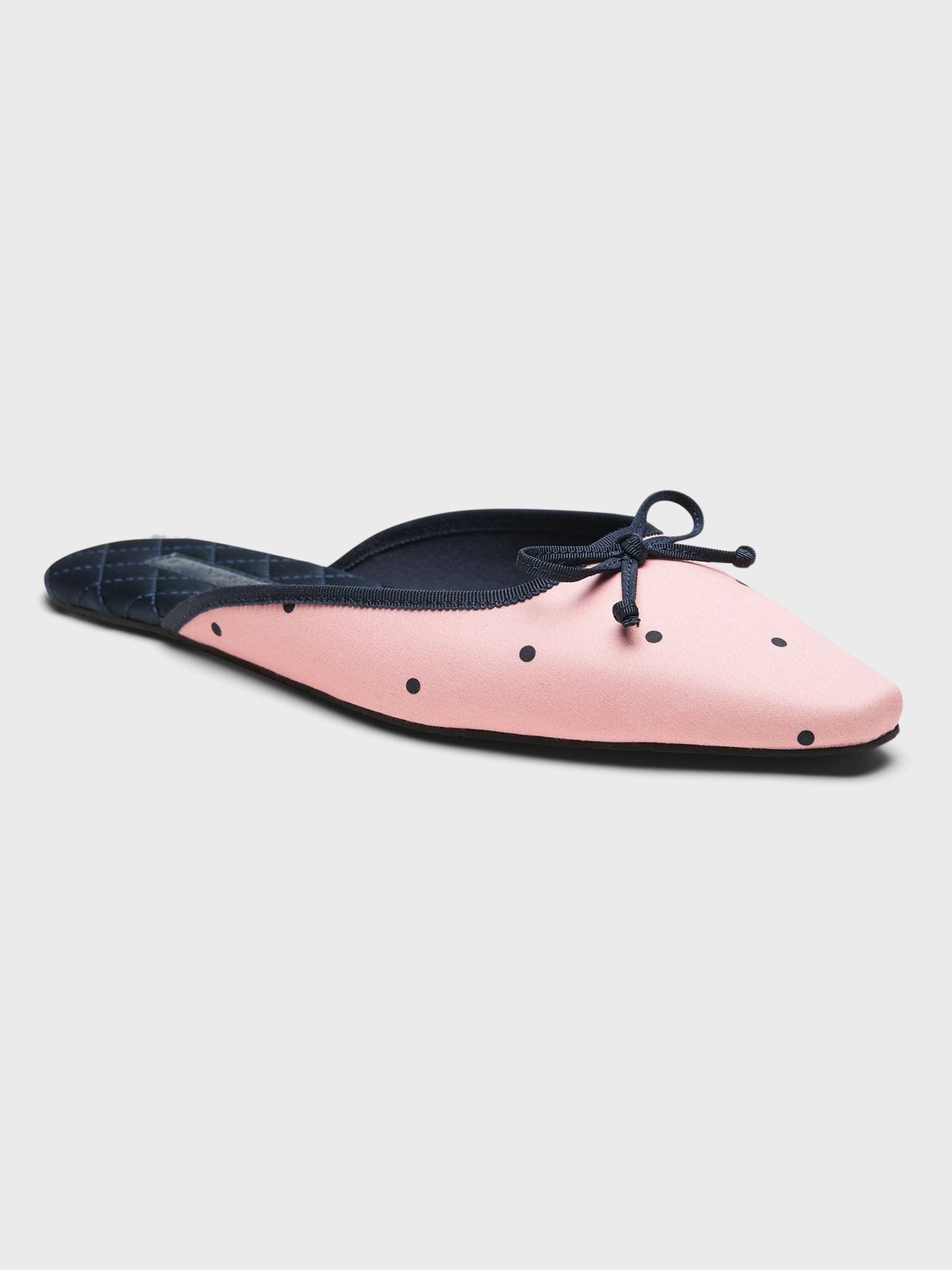 Banana Republic Women's Pointy-Toe Indoor Slipper Pink Multi Size S