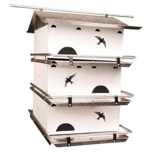 Birds Choice Waters Edge 3-Floor-6 Suites Purple Martin House with Starling Resistant Holes