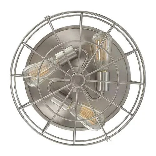 Birch Lane Heritage 3 - Light 15x22 Caged Dome Flush Mount