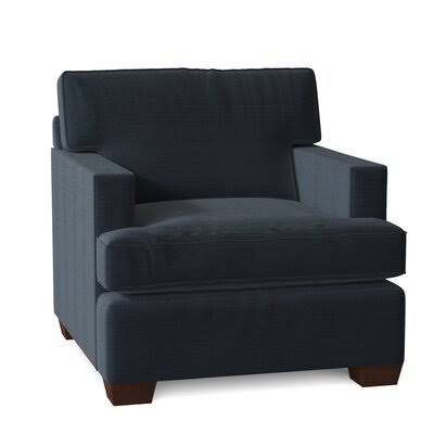 Anastagio 36x22 Wide Armchair Birch Lane Body Fabric: Turbo Navy