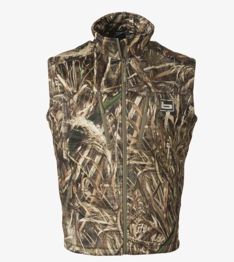 Banded Mid Layer Fleece Vest, Mens, Realtree Max 5, Medium