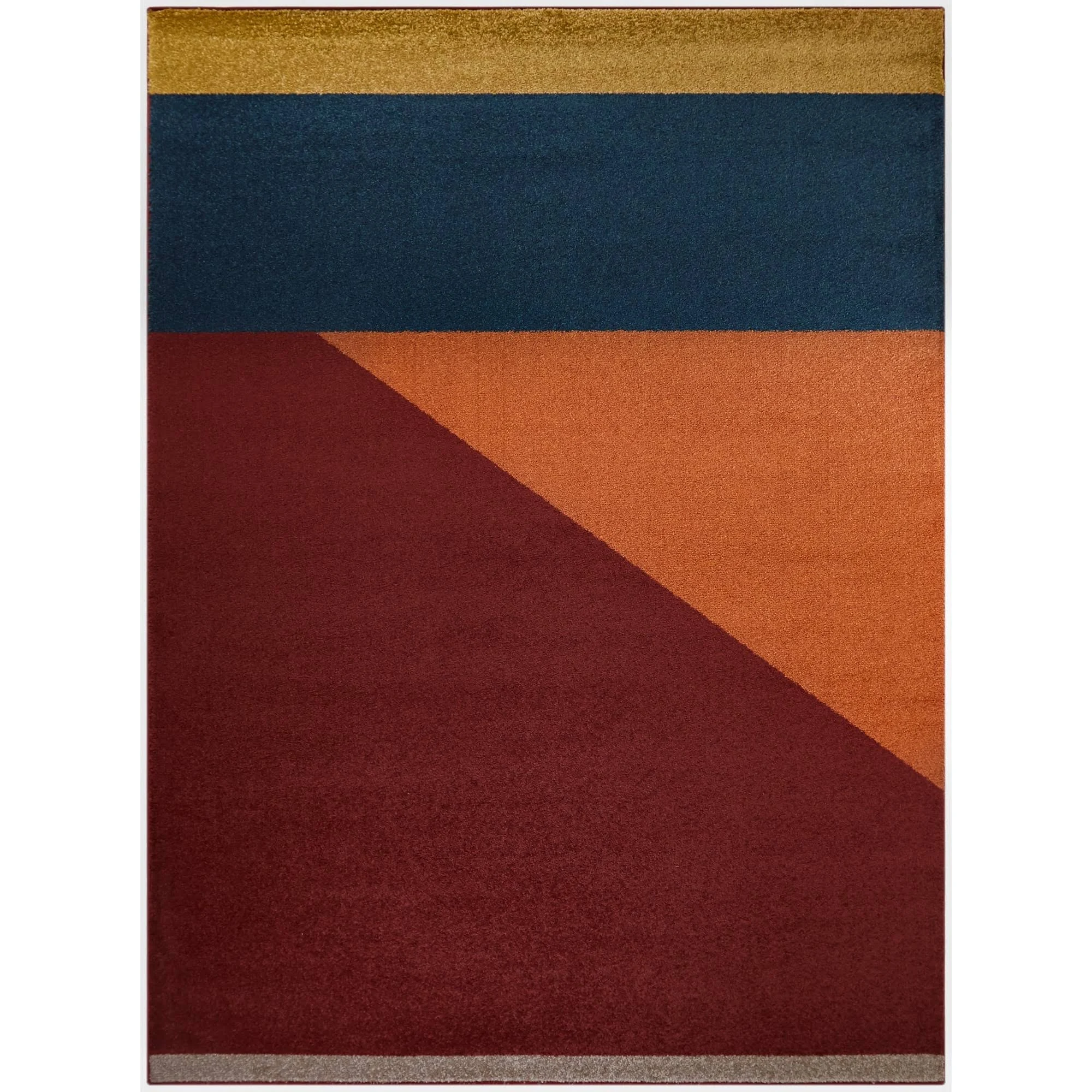 Balta Ripley Grey 5 ft. x 7 ft. Modern Color Block Area Rug