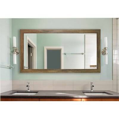 Landover Rustic Distressed Bathroom/Vanity Mirror Size: 65.5x22 H x 30.5x22 W, Finish: Brown