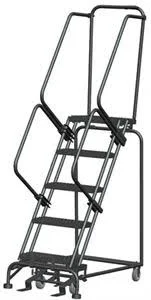 M-2000 Rolling Safety Ladders,Perforated Treads 053214-P | FS Industries