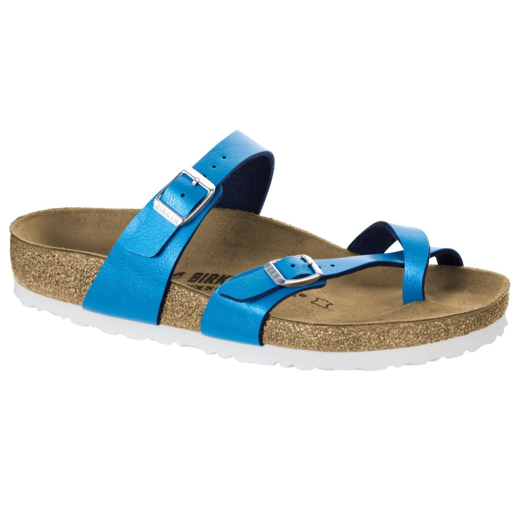 Birkenstock Women Mayari Birko Flor, Size: 42, Graceful Ocean