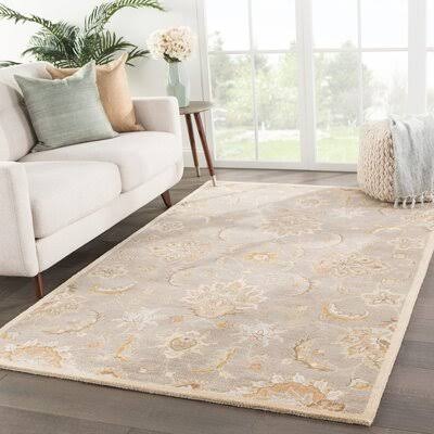 Wetheral Oriental Handmade Tufted Wool Brown Area Rug Birch Lane Rug Size: Rectangle 8& x 8&