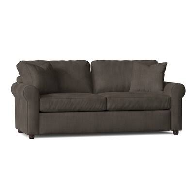 Wolsingham 82x22 Rolled Arm Sofa Birch LANE? Body Fabric: Tina Charcoal